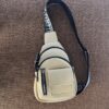 White leather sling bag Korean Style