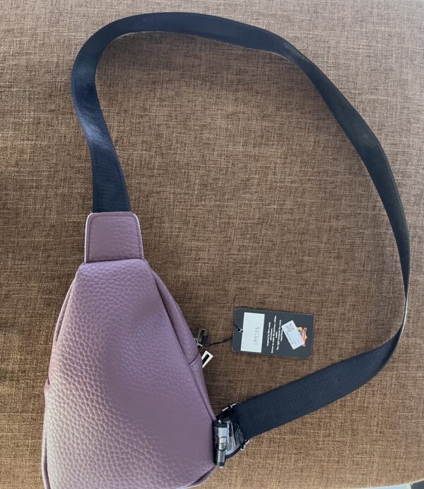 White leather sling bag Korean Style